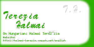 terezia halmai business card